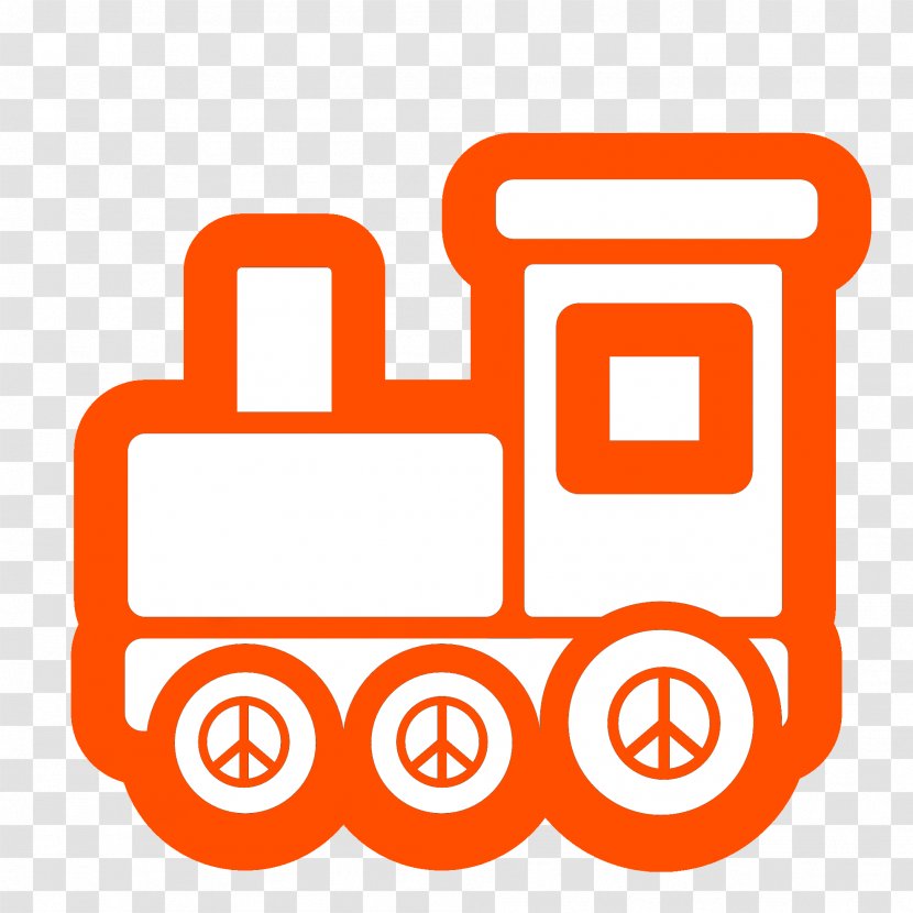 Train Cartoon - Orange - Symbol Vehicle Transparent PNG