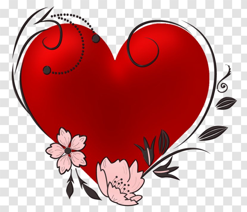 Heart Image Painting Red - Watercolor Transparent PNG