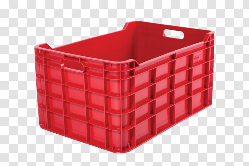 Plastic Box Label Crate - Red Transparent PNG