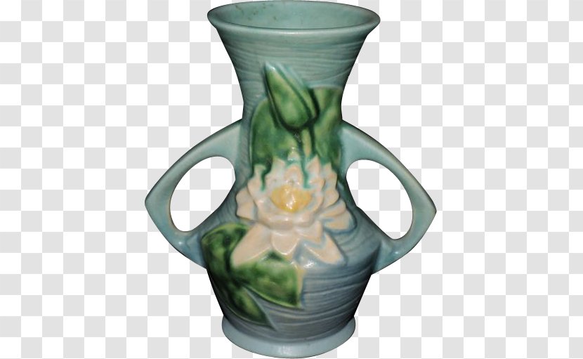 Jug Water Lily Vase Ceramic Pottery - Van Briggle Transparent PNG