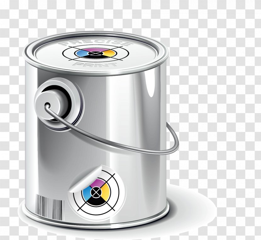 Three-dimensional Space Icon - Hardware - Cartoon Bucket Transparent PNG