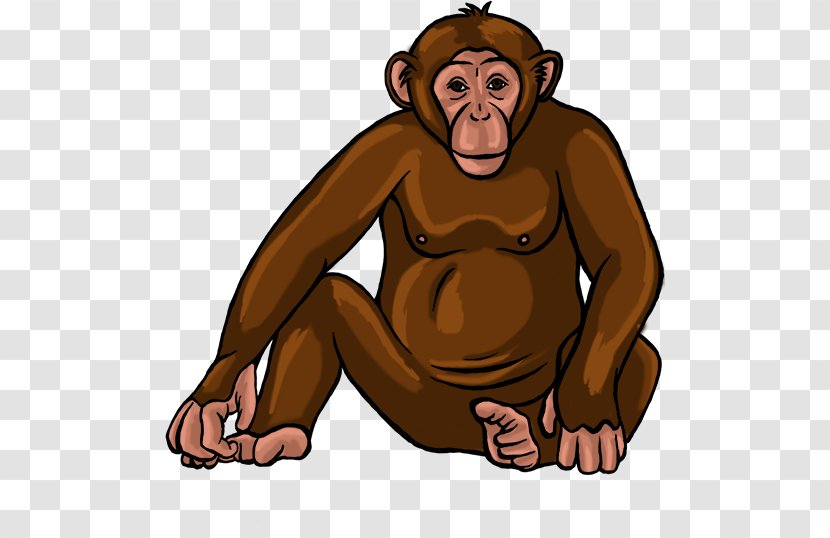 Common Chimpanzee Human Bear Clip Art Monkey - Fictional Character Transparent PNG