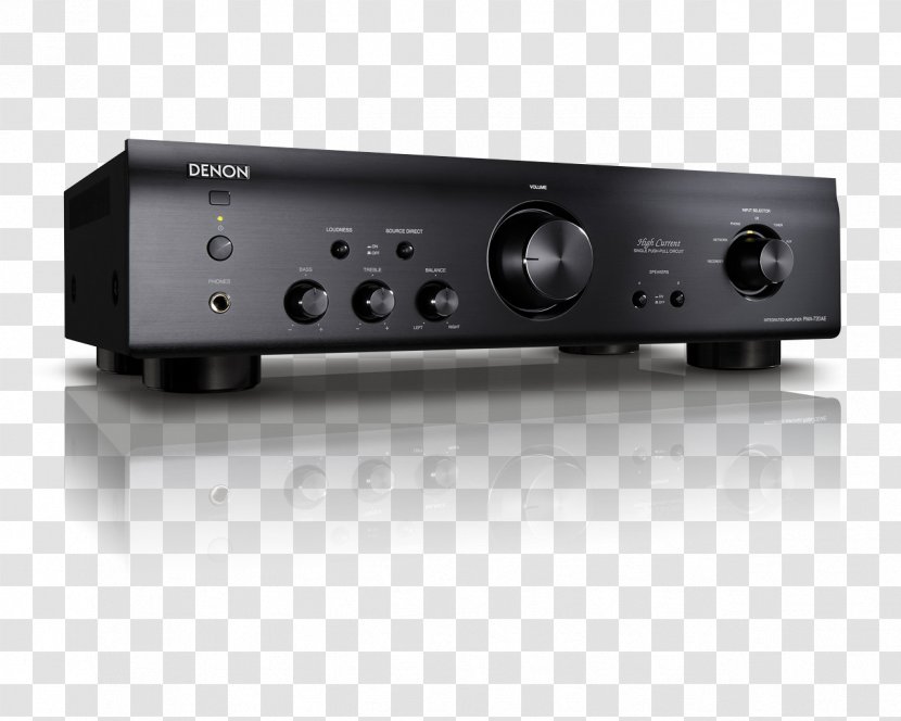 Denon PMA-520AE Amplifier Integrated Audio Power DENON PMA-1600NE HiFi - 插画 Transparent PNG