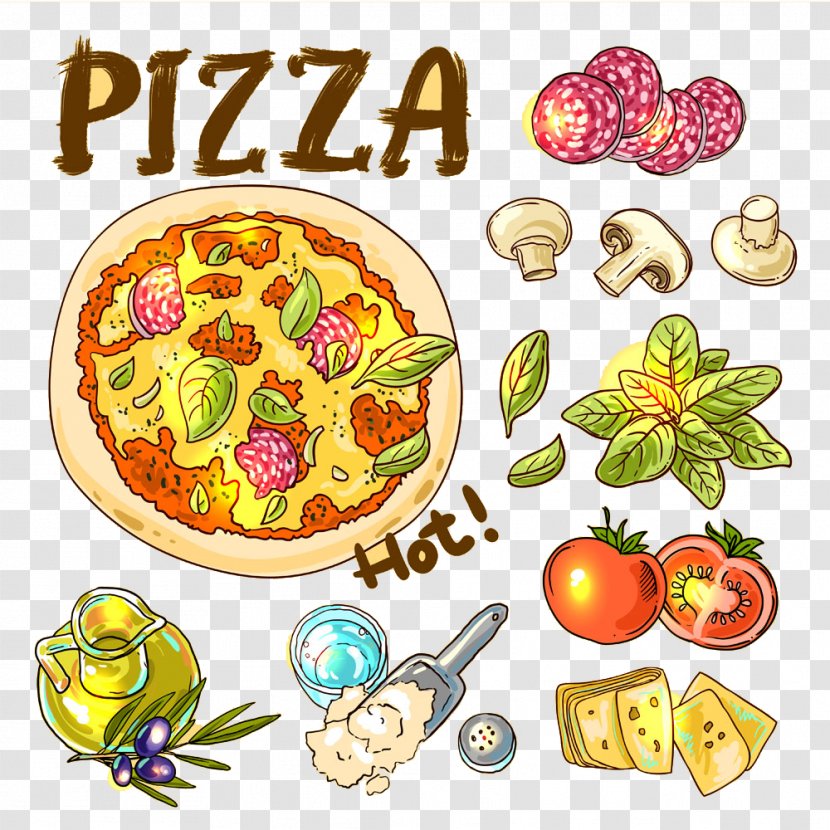 Pizza Italian Cuisine Fast Food Tomato - Hut - Delicious Transparent PNG