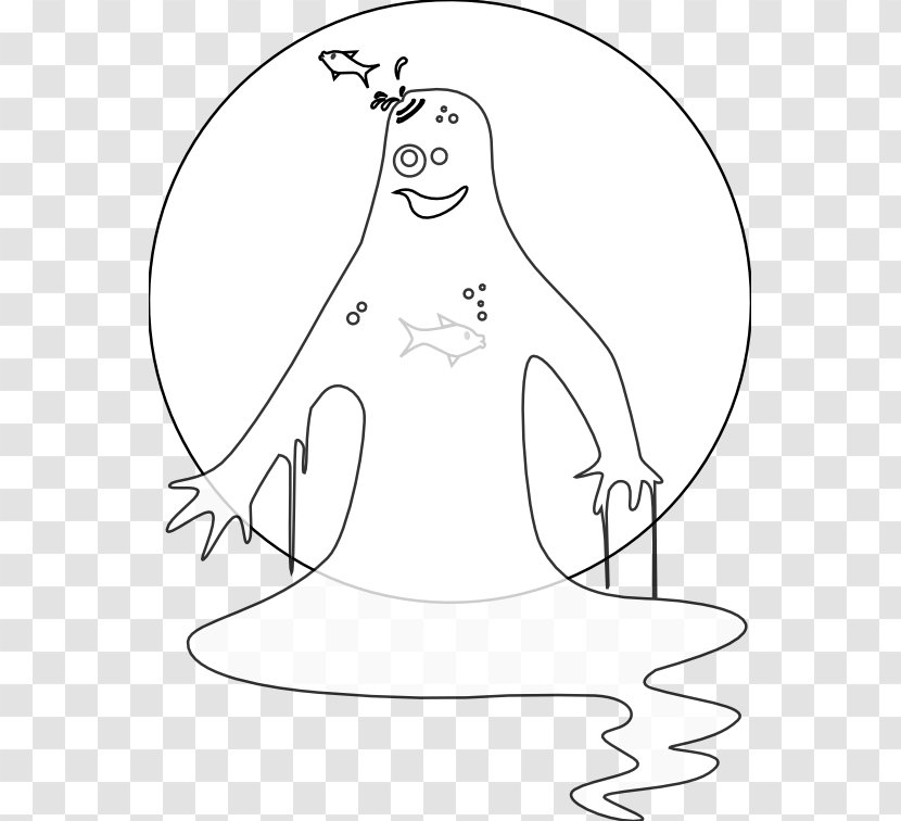 Line Art Drawing Black And White Clip - Cartoon - WATER LİNE Transparent PNG