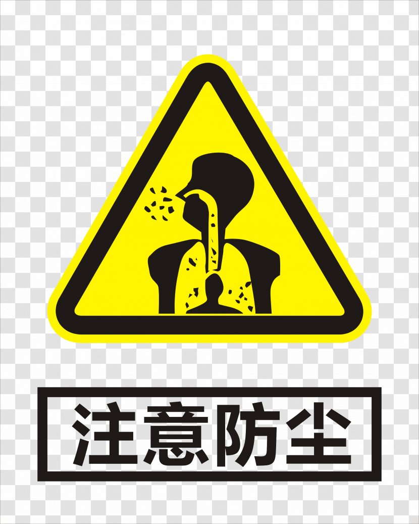 Warning Sign High Voltage Hazard - Traffic - Pay Attention To Dust Transparent PNG