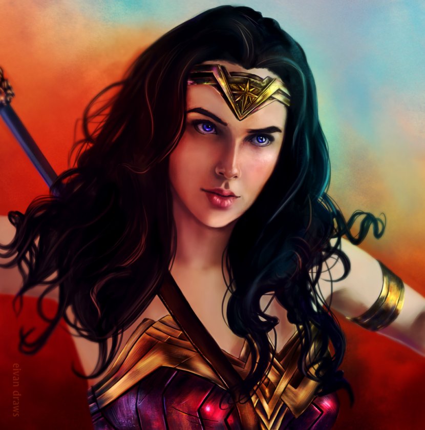 Diana Prince Wonder Woman Gal Gadot Female - Cartoon Transparent PNG