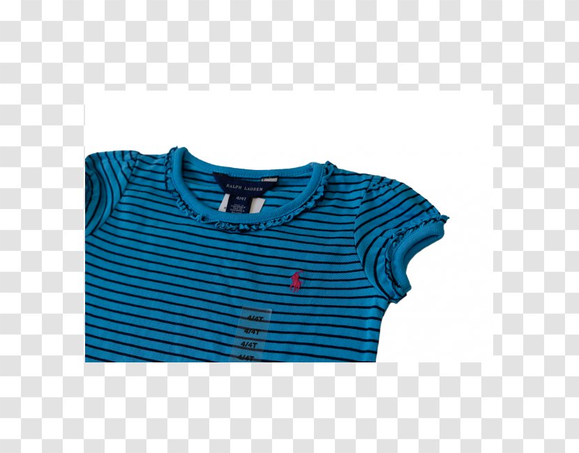 Sleeve T-shirt Cobalt Blue Sweater Button - Aqua Transparent PNG