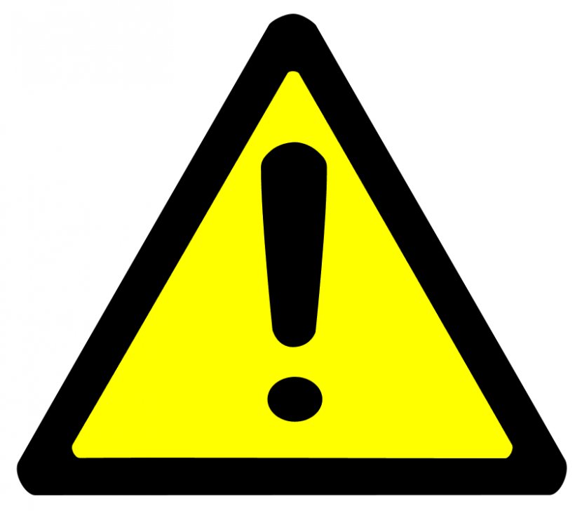 Warning Sign Triangle Clip Art - Bold Line Cliparts Transparent PNG