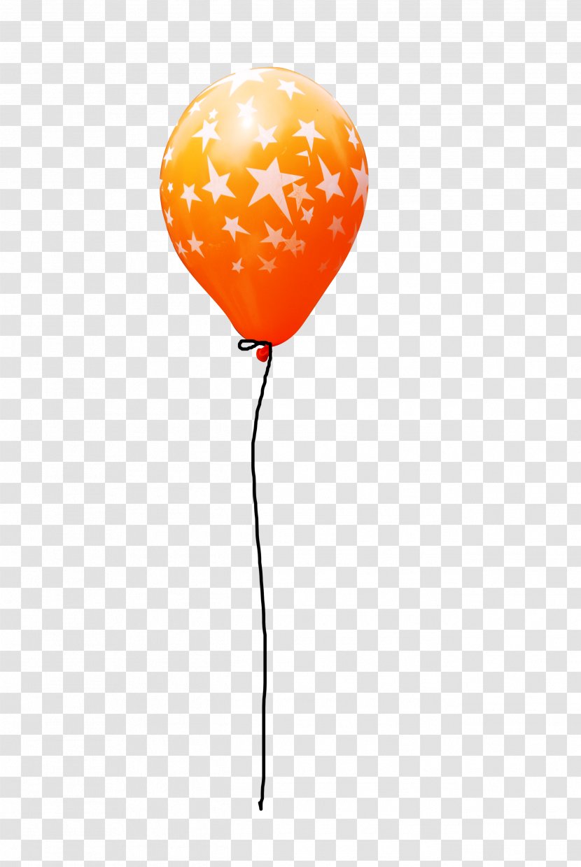 Balloon - Orange Five-pointed Star Transparent PNG