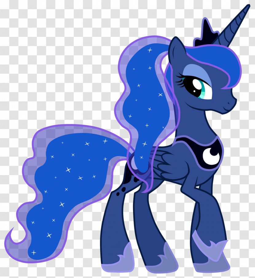Princess Luna Pony Celestia Rainbow Dash Drawing - Cobalt Blue - My Little Transparent PNG