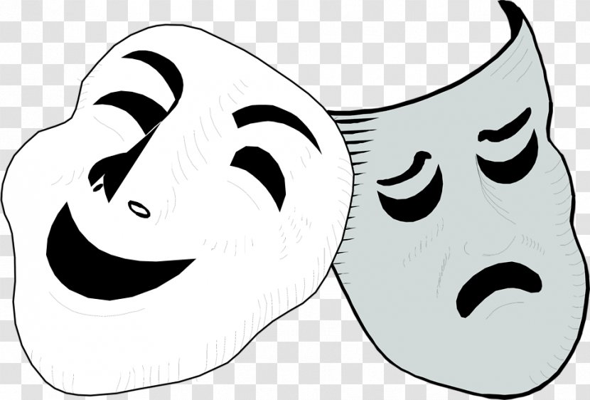 Drama Mask Theatre Theater Drapes And Stage Curtains Clip Art - Emotion - Transparent Cliparts Transparent PNG