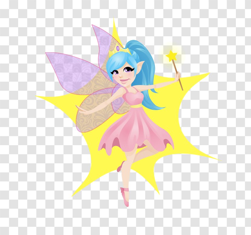 Skirt Fairy Cartoon - Mythical Creature - Hand-painted Cute Dress Wings Transparent PNG