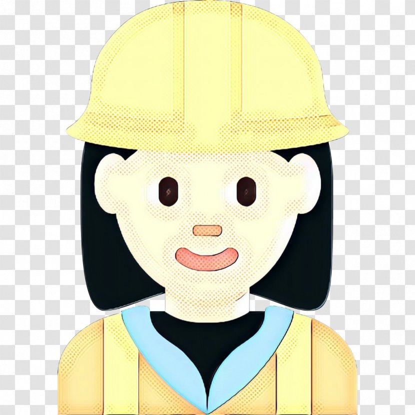 Cartoon Yellow Hat Personal Protective Equipment Helmet - Fashion Accessory - Costume Transparent PNG