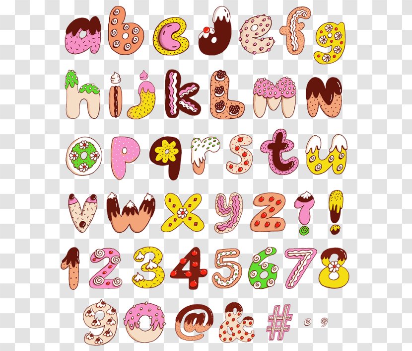 Alphabet Candy Sweetness Letter Font - Silhouette Transparent PNG