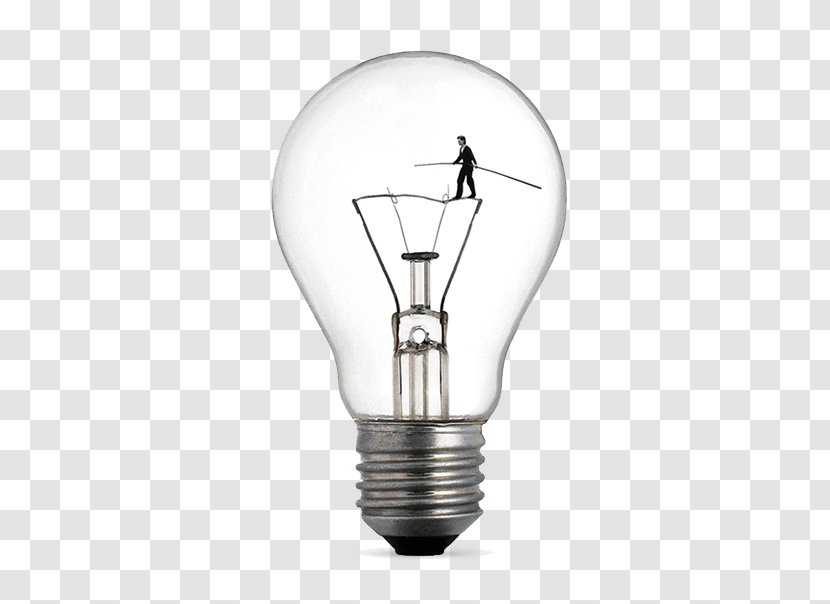 Incandescent Light Bulb Electric Lamp Lighting - Tightrope Transparent PNG