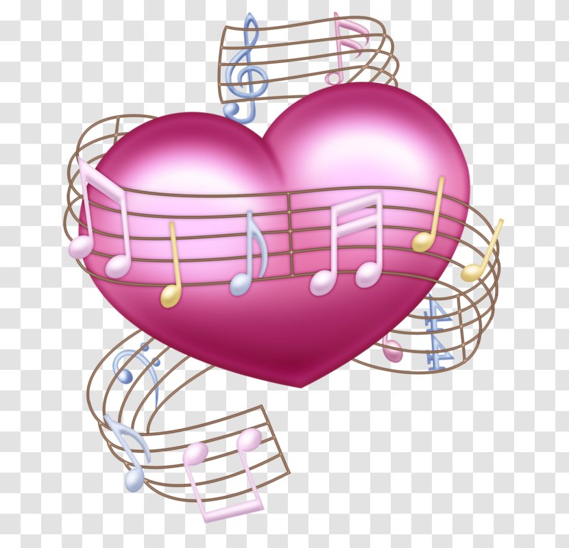 Musical Note Drawing Concert - Flower - Heart-shaped Cartoon Hand-painted Decoration Transparent PNG