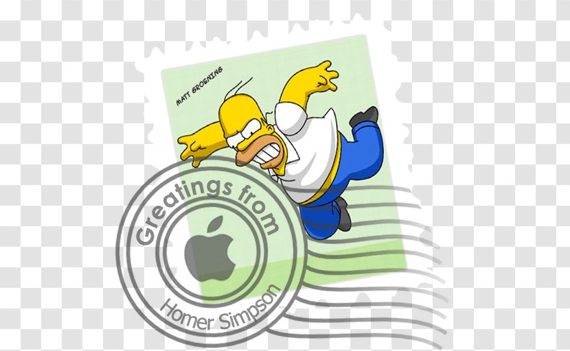 Logo Homer Simpson Brand Font - Yellow - Smail Transparent PNG