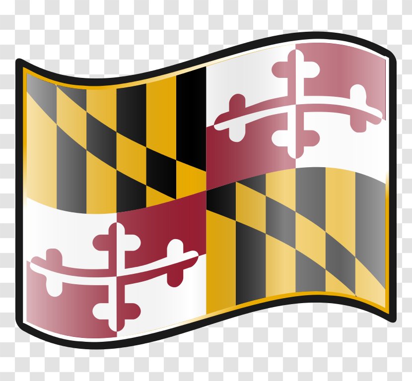 Flag Of Maryland State Thirteen Colonies Transparent PNG