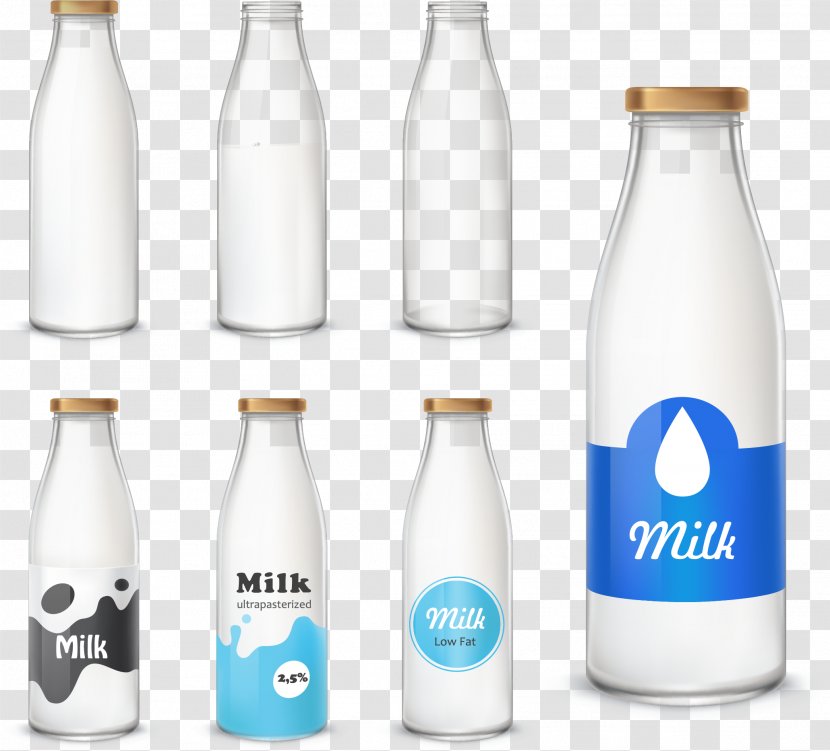 Milk Bottle Chocolate - Vector Hand-painted Transparent PNG