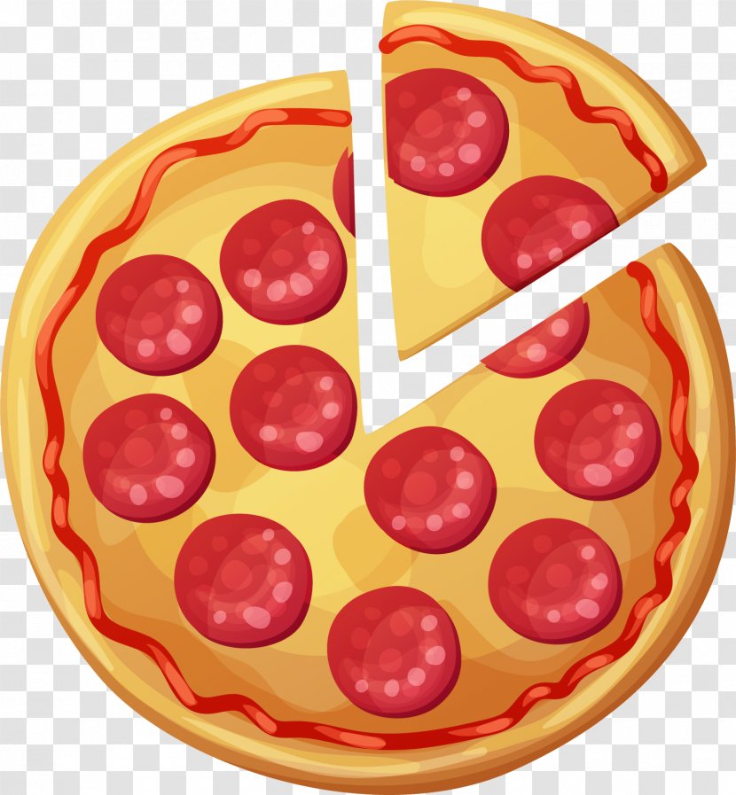 Pizza Italian Cuisine Fast Food Pepperoni - Sausage - Cartoon Pattern Transparent PNG
