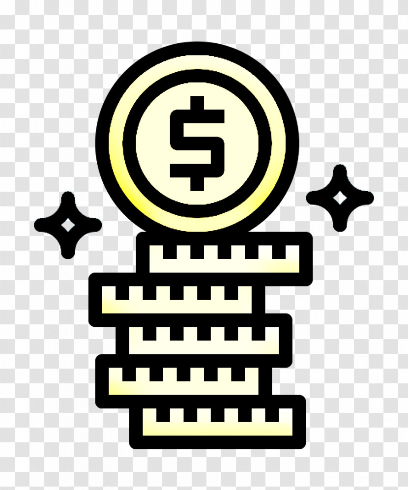 Lotto Icon Coin Icon Dollar Coins Icon Transparent PNG