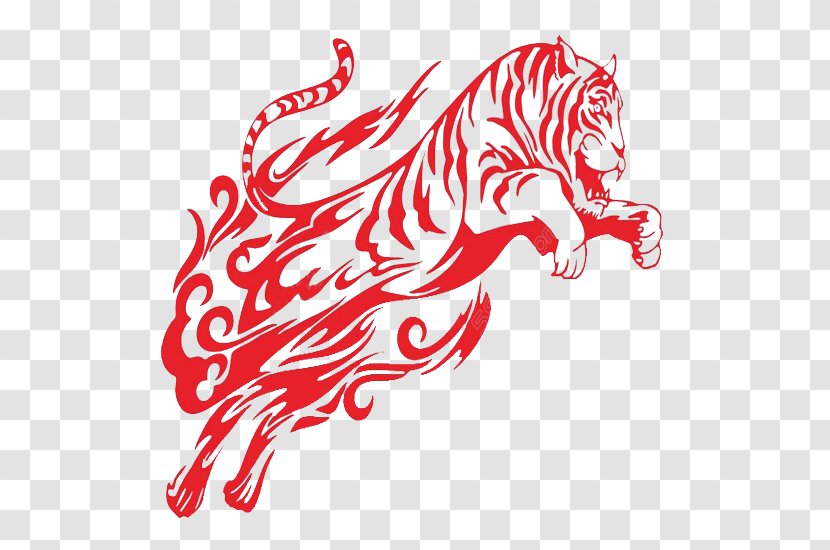 Tiger Logo Drawing Clip Art - Cartoon - Jumping Transparent PNG