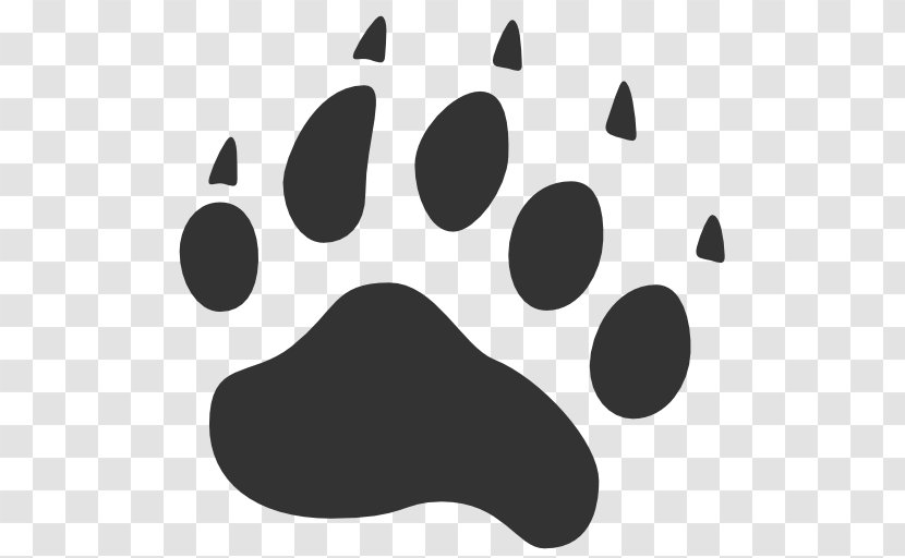 American Black Bear Cat Paw - Animal Track - Footprint Transparent PNG