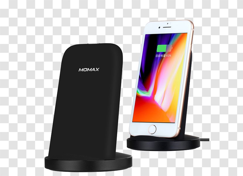 Battery Charger Inductive Charging Qi Wireless IPhone X - Electronic Device - Apple Transparent PNG