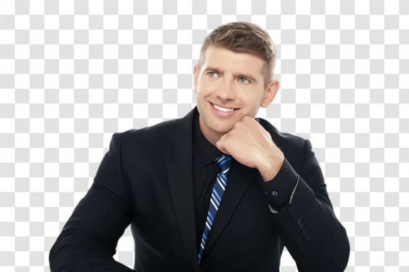 White-collar Worker Male Suit Businessperson Gesture - Smile - Formal Wear Transparent PNG