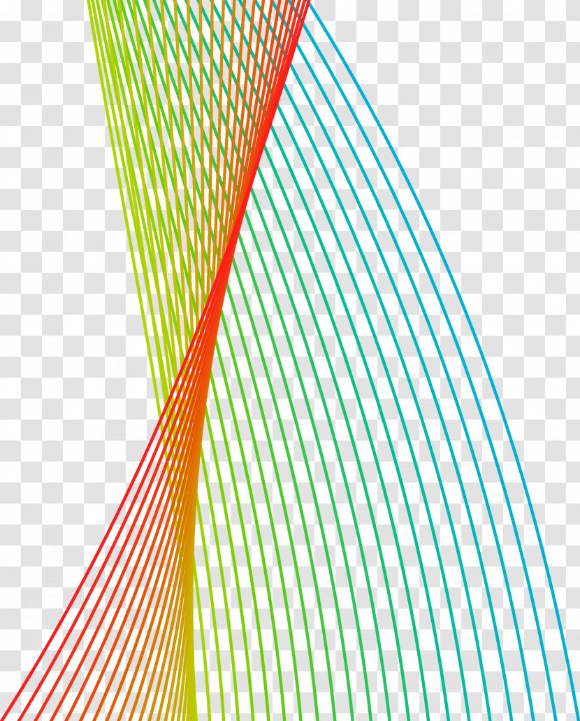 Line Angle Symmetry - Point - Colorful Lines Transparent PNG