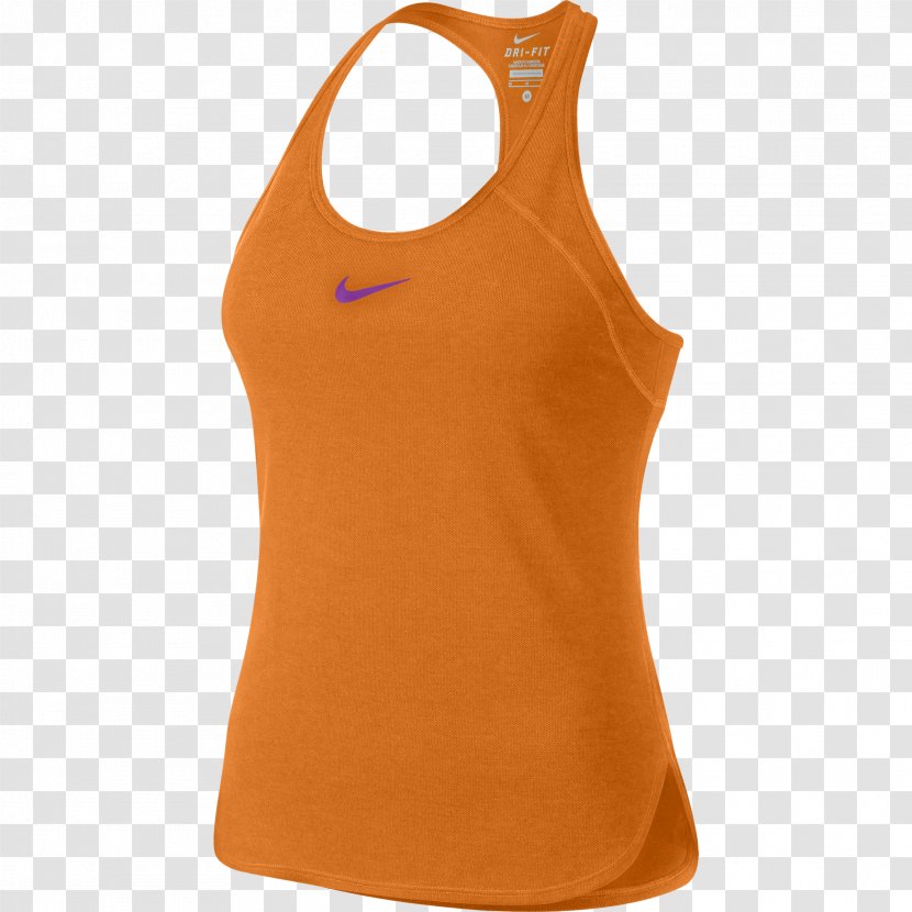 T-shirt Nike Sleeveless Shirt Clothing - Orange Transparent PNG