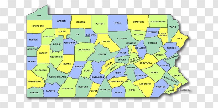York County, Pennsylvania Berks Map Erie - County - Hot Transparent PNG