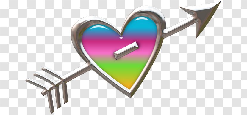 Heart Arrow Clip Art - Cartoon Transparent PNG