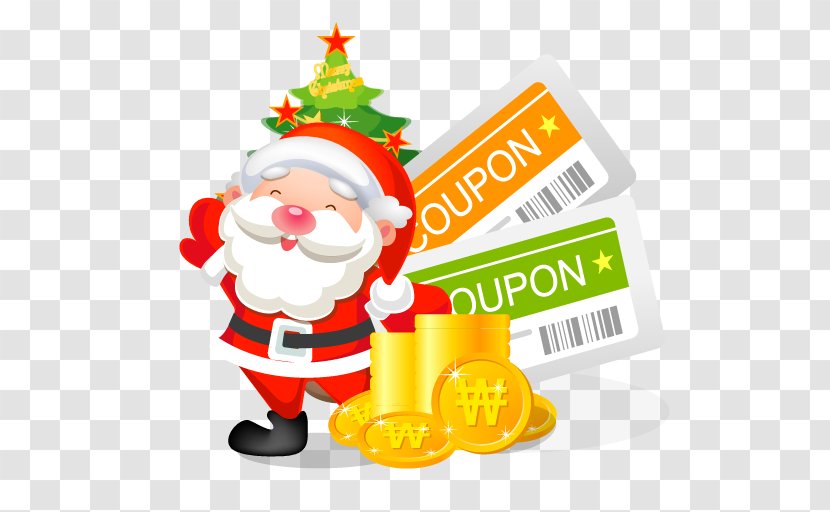 Holiday Christmas Ornament Fictional Character Clip Art - Santa Clause - Coupons Transparent PNG