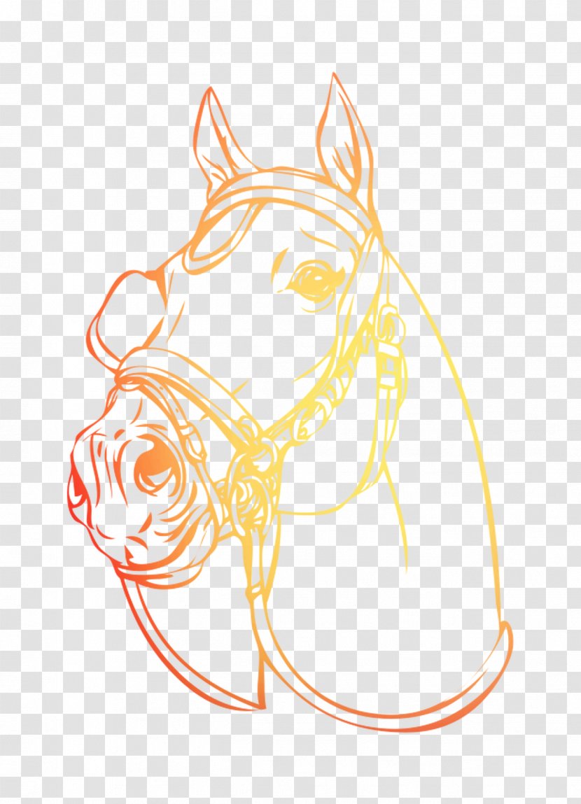 Illustration Sketch Horse Ear Clip Art - Drawing - Head Transparent PNG