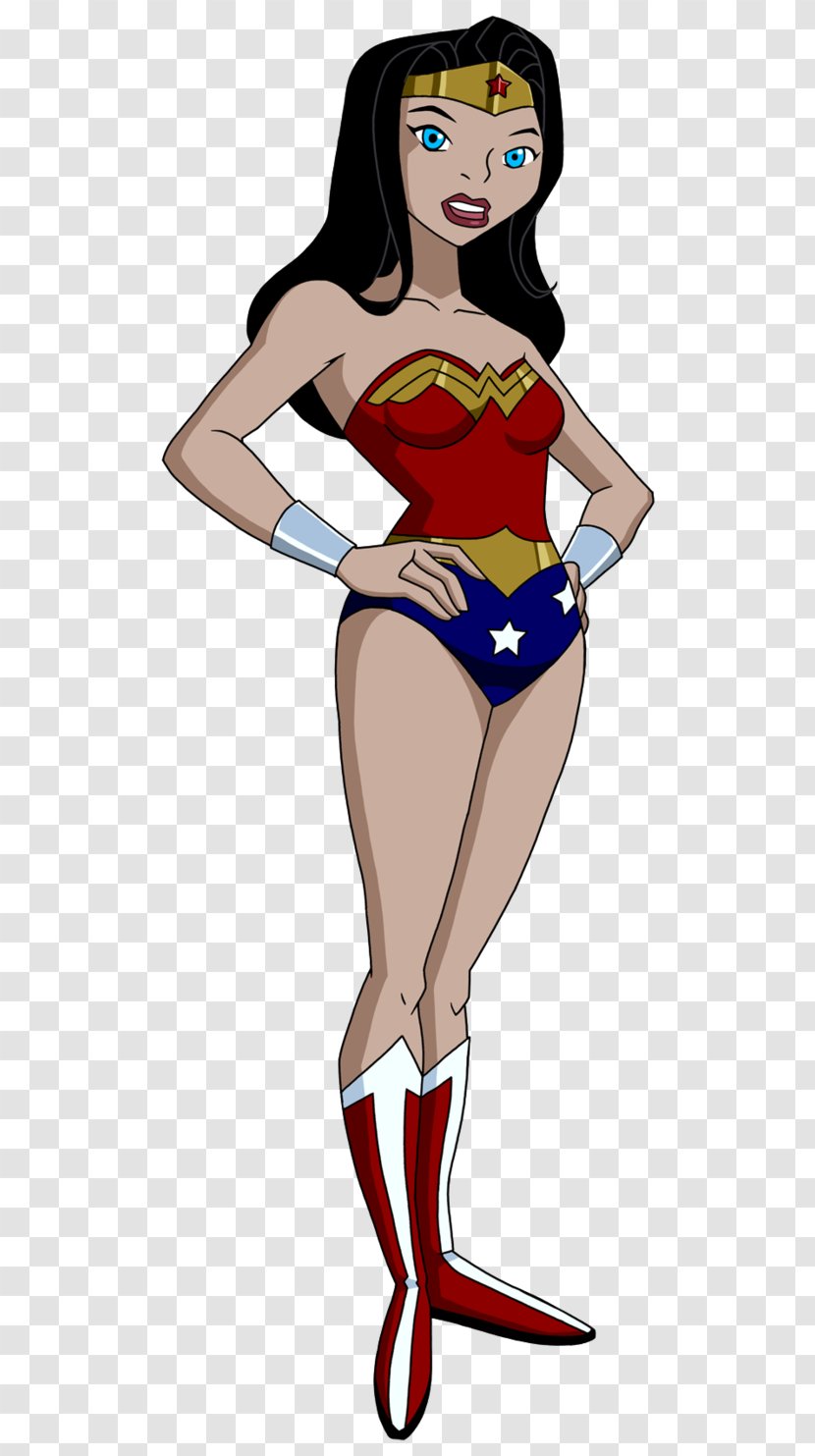 Diana Prince Batman Cyborg Justice League Unlimited Female - Frame - Wonder Woman Transparent PNG
