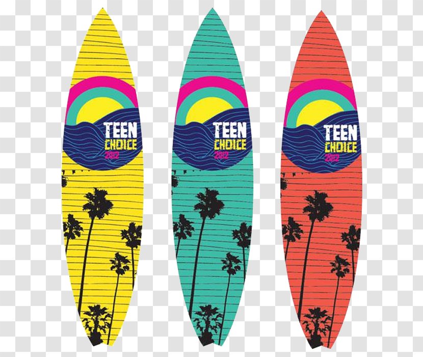 2012 Teen Choice Awards 2013 2014 2015 2016 - Adolescence - Surfboard Transparent PNG