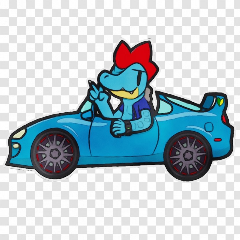 Blue Vehicle Turquoise Car Cartoon - Model - Toy Transparent PNG