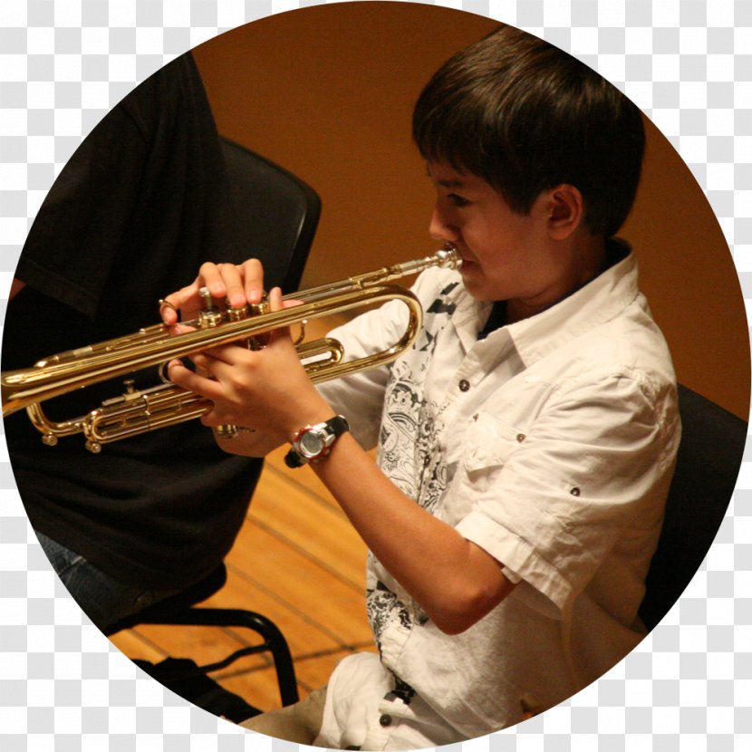 Trumpet Musical Ensemble Trombone Concert - Cartoon - Middle School Band Transparent PNG