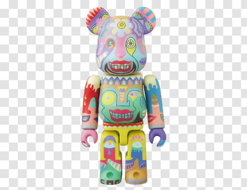 Bearbrick Kubrick Medicom Toy BE@RBRICK SERIES 33 - Watercolor - Flower Transparent PNG