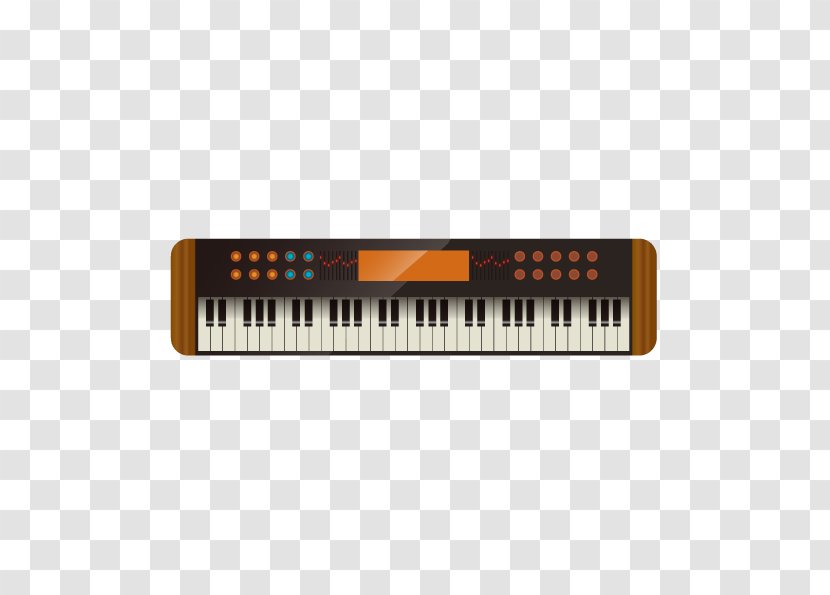 Electric Piano Musical Keyboard Digital Electronic - Instruments - Vector Material Transparent PNG