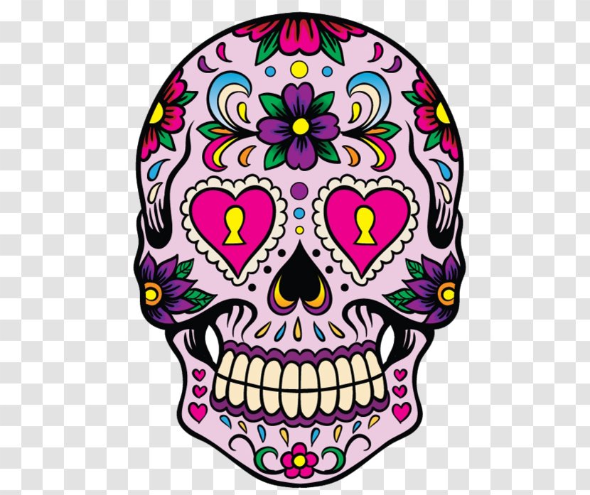 Calavera Skull Day Of The Dead Decal Mexican Cuisine Transparent PNG