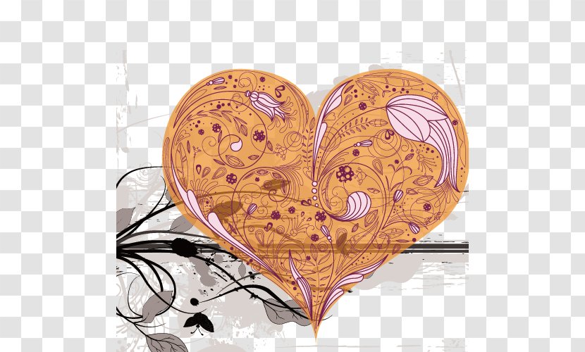 Love Heart Valentines Day Romance - Drawing - Album Transparent PNG