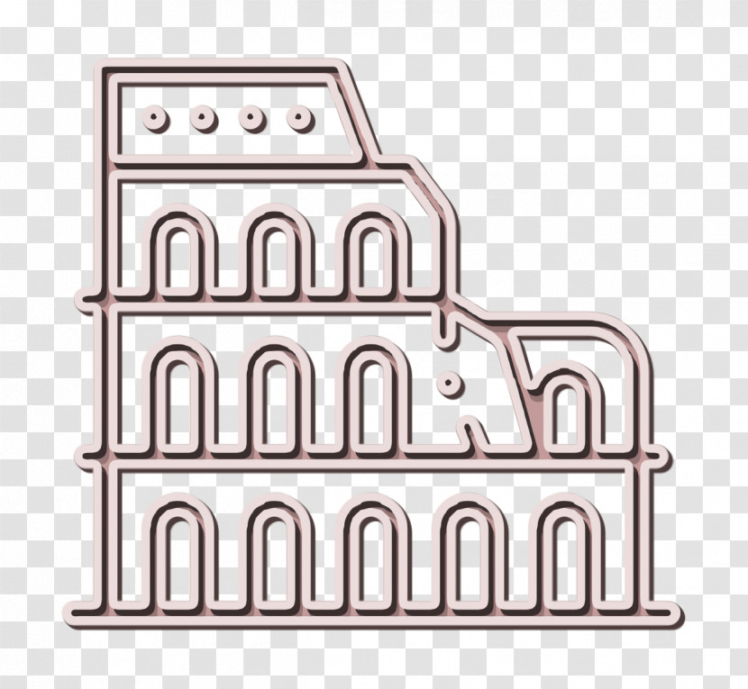 Landmarks And Monuments Icon Coliseum Icon Transparent PNG