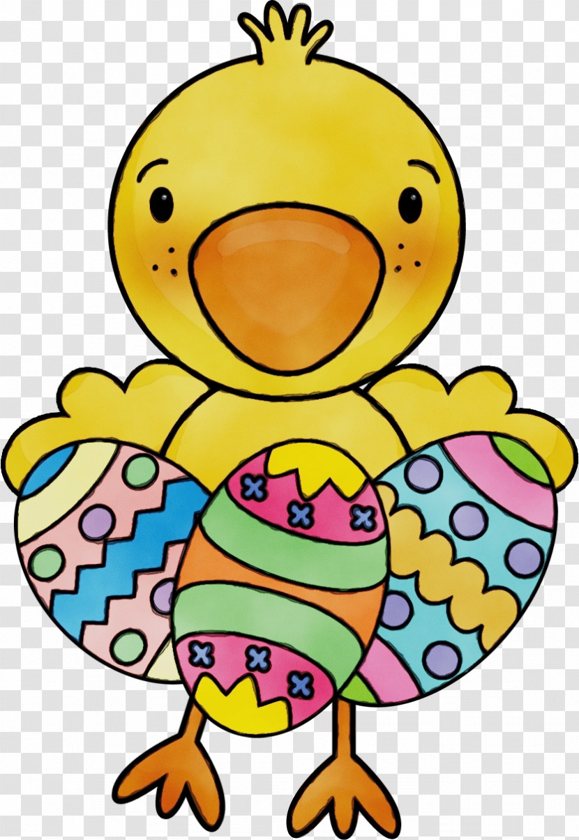 Cartoon Yellow Ducks, Geese And Swans Happy Bird Transparent PNG