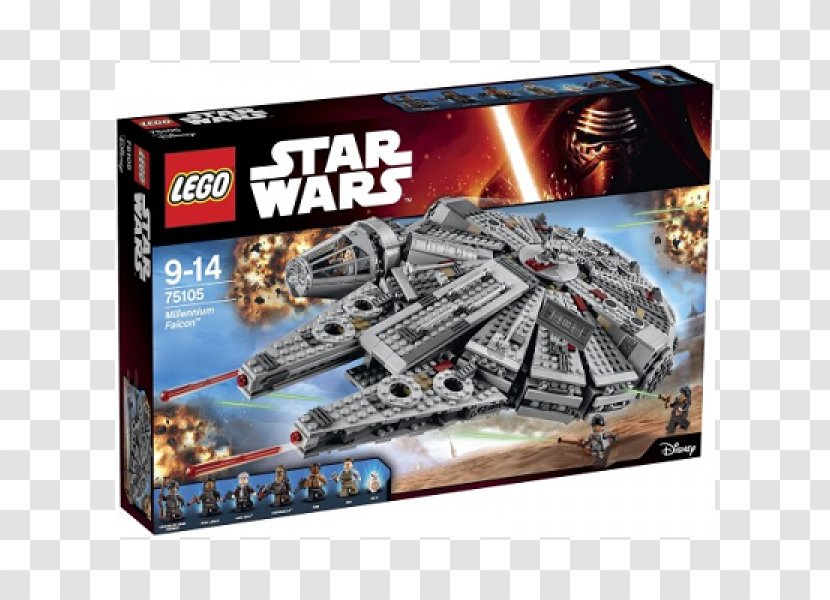 Lego Star Wars: The Force Awakens BB-8 Finn Chewbacca - Millenium Falcon Transparent PNG