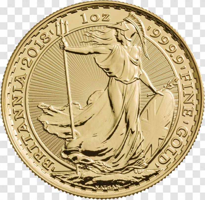 Royal Mint Britannia Bullion Coin Gold - Material Transparent PNG