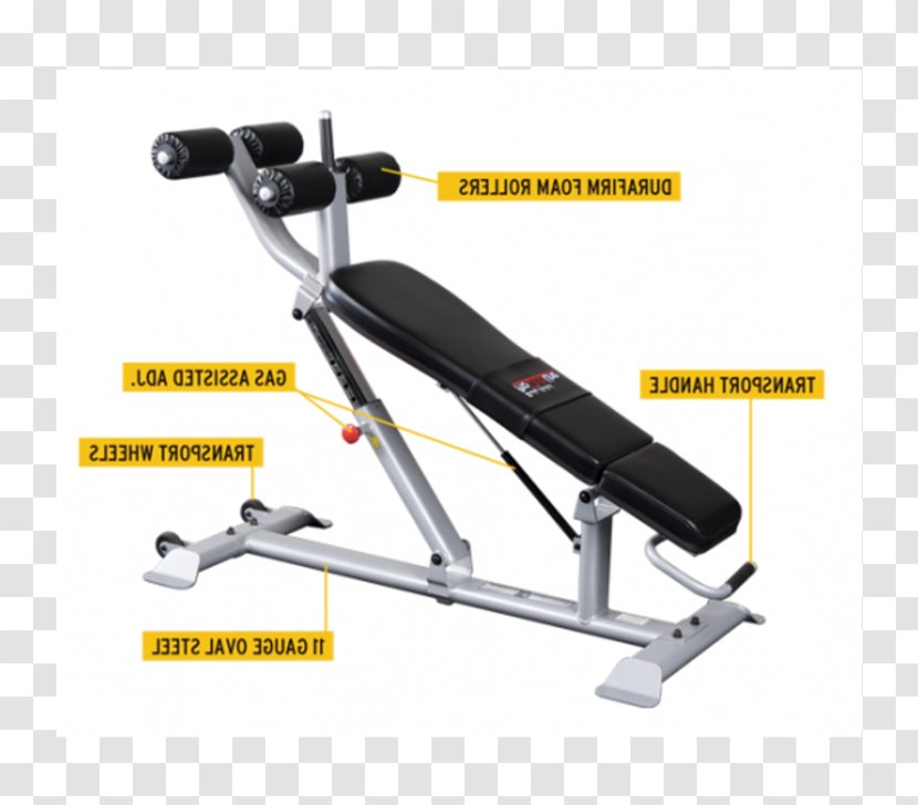 Bench Fitness Centre Abdominal Exercise Crunch Equipment - Press Transparent PNG