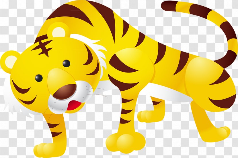 Tiger Cat Clip Art - Terrestrial Animal Transparent PNG